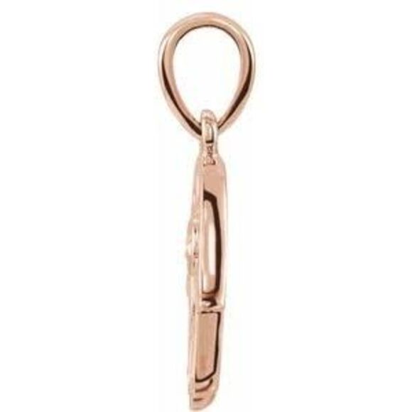 Kazi Luxury 14K Rose Gold .03 CTW Natural Diamond Hamsa Pendant